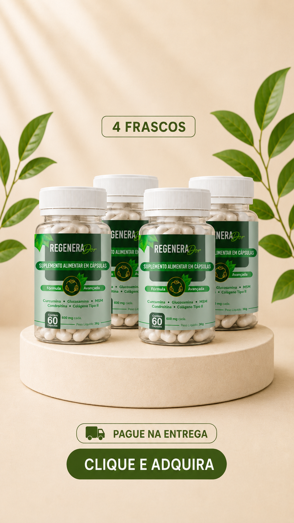 Kit RegenaDor com 4 potes